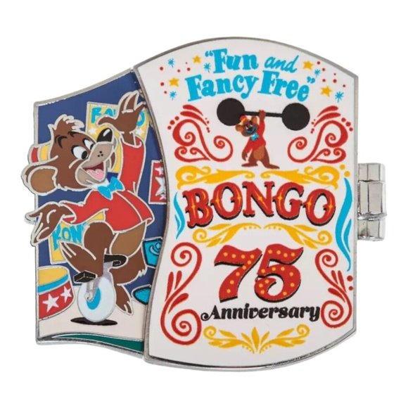 Disney Fun and Fancy Free 75th Anniversary Bongo Lulubelle Limited Release Pin - Picture 5 of 6